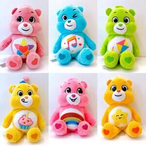 ❌SOLD❌ 2021 Care Bears 9 inch Plush lot of 6 by Basic Fun Laugh a Lot Plush Toys